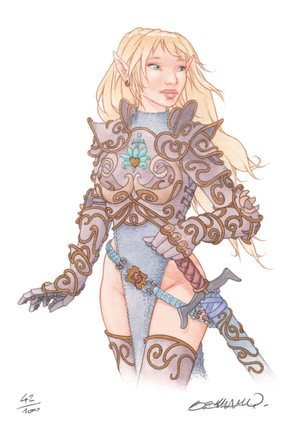 Elfe en armure